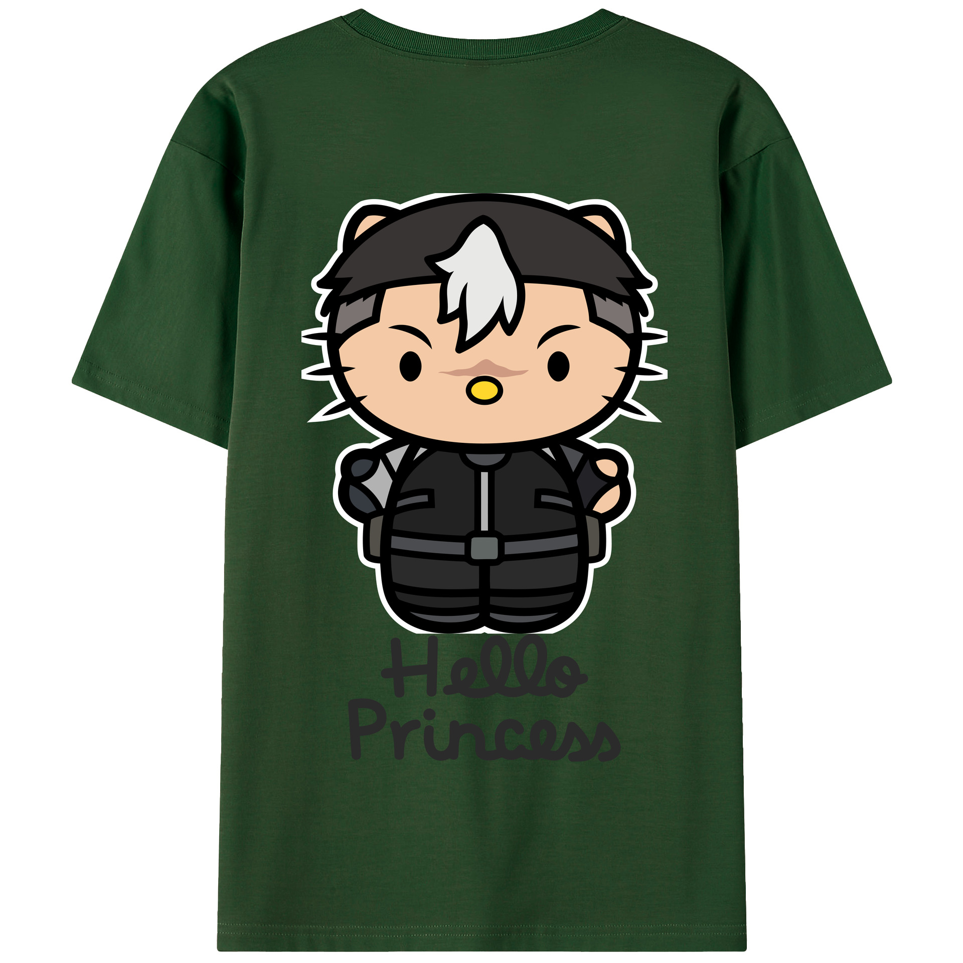 （画像用） Hello Kitty ハローキティ 綿100％半袖Tシャツ（背面プリント）